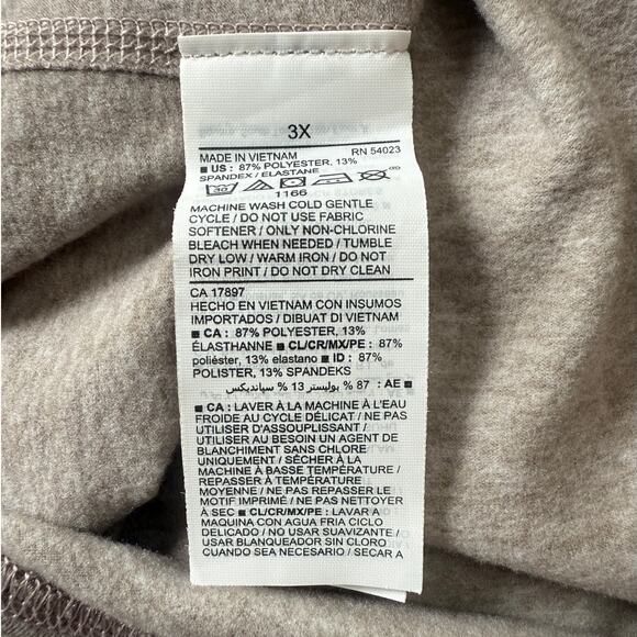 Old Navy‎ Active CozeCore Go-Dry Jogger Leggings Taupe Heather – 3X - Picture 8 of 8